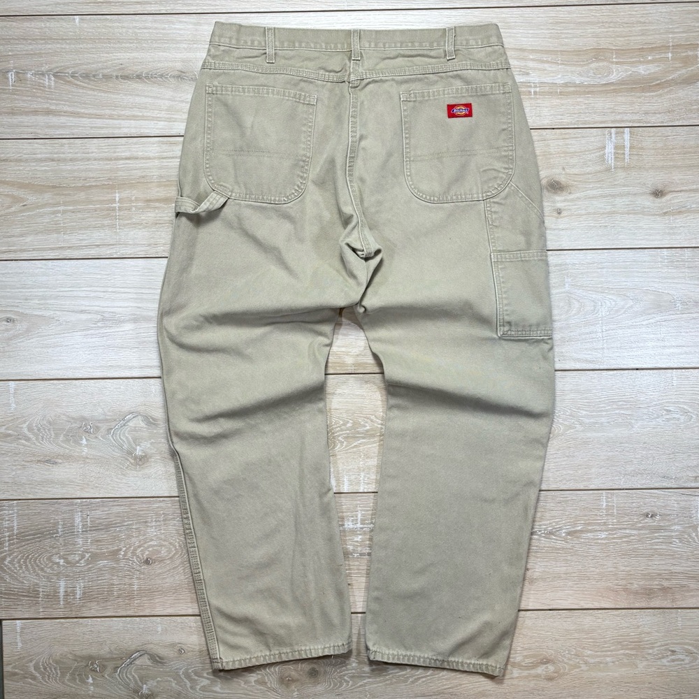 Vintage 90s Dickies Workwear Carpenter Tan pants | Size 38x32